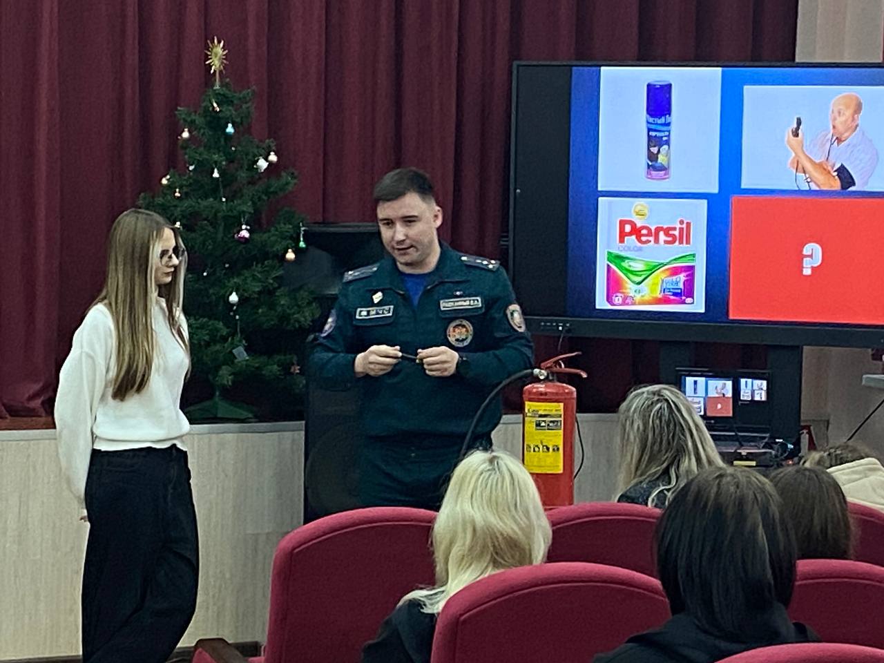 Встреча учащихся с сотрудниками Гомельского городского отдела по чрезвычайным ситуациям